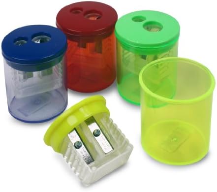 Eisen Two-Hole Manual Pencil Sharpener, Assorted