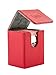 Flip Deck Case 80+ XenoSkin Standard Size Red Card Game