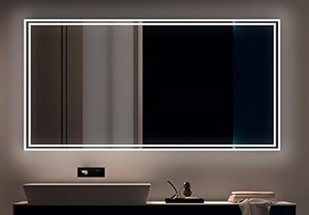 LED Badezimmerspiegel mit Beleuchtung Licht BADSPIEGEL Wandspiegel