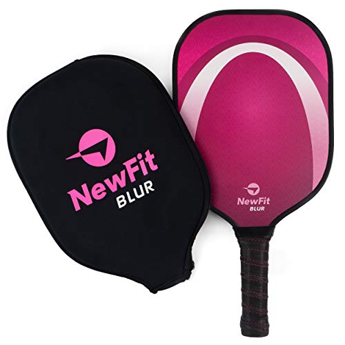 NewFit Blur Pickleball Paddle | USAPA Approved | Graphite Face & Polymer Core for a Quiet and Light Racket (Pink Single) - Thumbnail 7
