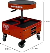 Bahco Silla Taburete With Drawer Pa - Practical Workshop Seating view 2