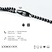 Fashionable Jewelry Pearl Necklace Earphones with Mic Beads 3.5mm In-ear Wired Headphone Connect to SmartPhone, iPhone, iPad,Samsung, BlackBerry
