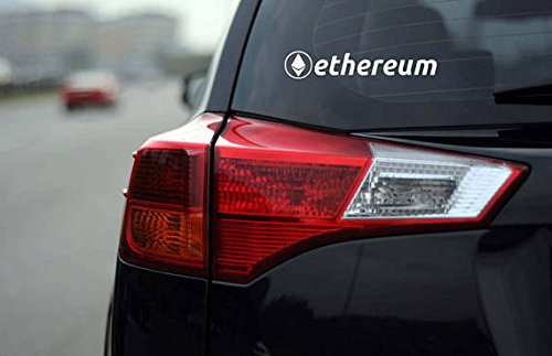 2pcs - Ethereum ETH - Car Bumper Sticker Decal Laptop, Truck, Motorcycle, Windows, Bumper, and Wall/door Decal
