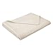 eLuxurySupply Metro Weave Blanket Cotton Thermal Blanket - Soft & Breathable All Seasons Oversized Throw Blanket Perfect for Layering Any Bed Twin/Twin XL Size, Ivory Color