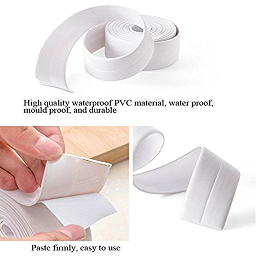 Winnerbe Kitchen Bathroom Wall Sealing Tape Waterproof Mold Proof Adhesive Tape - Thumbnail 2