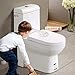 Baby Safety Toilet Locks -Professional Baby Proof Toilet Lid Lock with Arm 3M Adhesive Mount - Top Safety Toilet Seat Locks No Tools Needed Easy Installation with 3M Adhesive (1PC Toilet Lock)