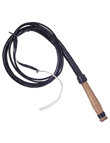 Tough 1 braided bull whip, brown, 8