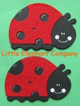 Felted Ladybug Quilt Clips - Set/2