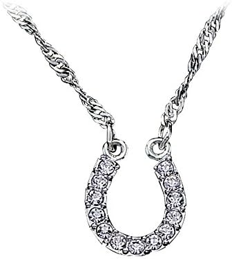 Montana Silversmith Crystal Clear Lucky Horseshoe Necklace - NC62