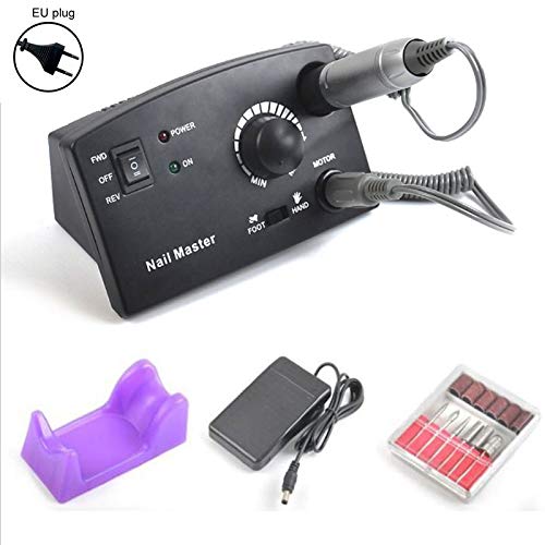 Nail Drill Bits For Acrylic Nails: 35000RPM Electric Nail Drill Machine 15W Pro Nail Cutter Bit Pedicure Manicure Machine Nail Drill Bits Nail Gel Polisher Tools