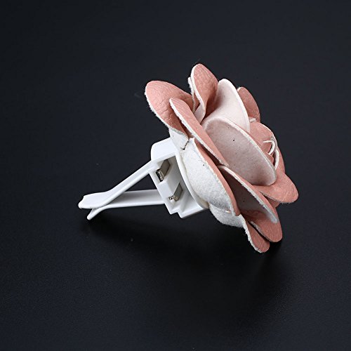 CEWAAL Haihuic Auto Car Vehicle Camellia Flower Home Vent Clip air freshener Air Outlet Perfume Clip Fresheners Decoration
