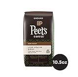 Peet's Coffee Uzuri African Blend Dark Roast Ground Coffee, 10.5 Ounce Bag Sustainable Coffee from Rwanda Kenya Tanzania & Ethiopia