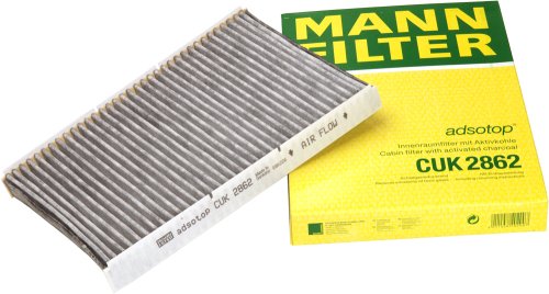 Mann-Filter CUK 2862 Cabin Filter With Activated Charcoal For Select  Audi/ Volkswagen Models