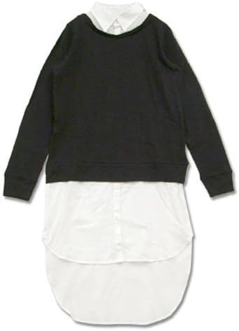 アンドイット And It ワンピ シャツ ロング丈 トップス レディース 重ね着風 コットン シャツ ワンピース M 15 ミント ワンピース チュニック 通販 Amazon