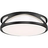 Access Lighting - HI Access 49990LEDD-BL/ACR Transitional LED Flush Mount from Lucia Collection in Black Finish