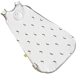 Nested Bean Zen Sack Classic - Adjustable Cotton Wearable Blanket | Baby Sleeping Bag (0-6 Months, Puffin Party)