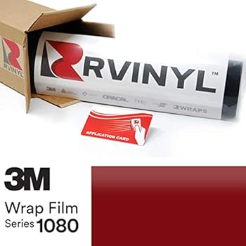 3M 1080 SP273 Satin Vampire RED 5ft x 1ft W/Application Card Vinyl Vehicle Car Wrap Film Sheet Roll