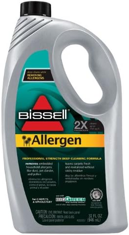 Allergen 2X Deep-Cleaning Formula For Bissell Biggreen Commercial Carpet Cleaning Machine - Case Of 6
