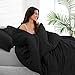 Bare Home Bedding Duvet Cover King Size - Premium 1800 Super Soft Collection - Lightweight, Cooling - Soft Breathable Bedding Duvet Cover (King, Black)
