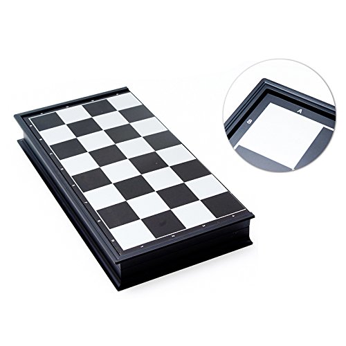 ISOTO Gold and Silver Magnetic Chess Set With Folding Chess Board Educational Toys for Kids and Adults Travel