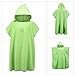 WloveTravel Microfiber Changing Towel Quick Dry Hooded Bath Robe Surf Poncho Beach Beach Sunscreen Cloak (Fruit Green)