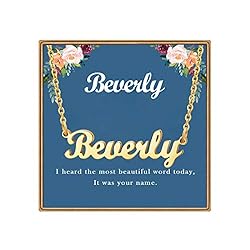 Ldurian Name Necklace Personalized | Beverly Name