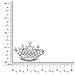 Princess Crown Tiara Brooch Pin Wedding Bridesmaid Clear Rhinestones Jewelry