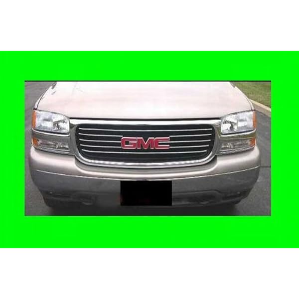 Amazon Com 312 Motoring Fits 00 06 Gmc Yukon Chrome Grille Grill Kit 01 02 03 04 05 00 01 02 03 04 05 06 Denali Xl Sle Slt Automotive