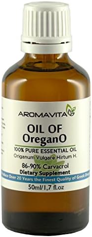 Essential Oil of Oregano - 100% Pure Undiluted, Non GMO, Extra Strength Organic Greek Oregano Oil - Over 86% Carvacrol Oregano Extract Liquid Nutritional Supplement (1.7 FL.OZ/50ML)