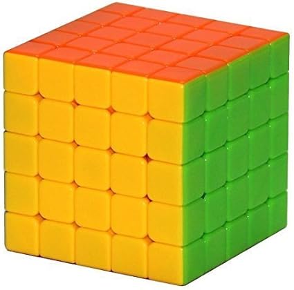 Mayatras Completely Stickerless 5X5X5 Wind Speed Rubik Cube Puzzle (Train Your Brain)