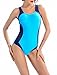 Uhnice Womens Athletic One Piece Swimsuits Racing Training Sports Bathing Suit