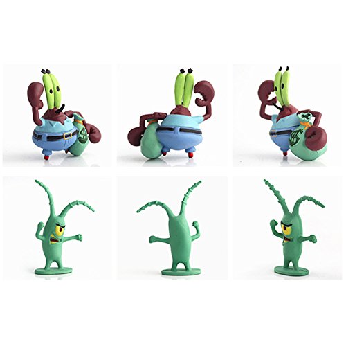 JAMOR Spongebob 8 Piece Collection Pineapple House Octopus House Krusty Krab (8) - Thumbnail 7