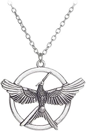 Sterling Silver Plated Vintage Animal Phoenix Charm Pendant Necklace,20''