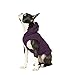 Gooby Fleece Vest Hoodie Dog Sweater - Plum, Small - Warm Pullover Dog Hoodie with O-Ring Leash - Winter Hooded Small Dog Sweater - Dog Clothes for Small Dogs Boy or Girl, and Medium Dogs