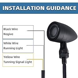 BOSYCY Motorcycle Bullet Turn Signals LED Front