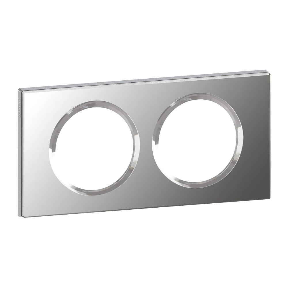 Legrand Céliane Plaque with 2 Holes, Grey, LEG69122
