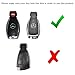 iJDMTOY Genuine Leather Remote Smart Key Fob Case Holder Cover For Mercedes-Benz C E S CLA CLS ML GL GLK CLK SLK Class, etc