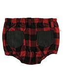 RuggedButts Infant / Toddler Boys Red Buffalo Plaid Bloomer