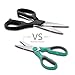 Heavy Duty Kitchen Scissors and Poultry Shears Stainless-Steel Multi-Purpose Dishwasher Safe Utility Scissors for Cutting Chicken, Turkey, Meat and Fish Sharp Blades (Black)