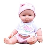 Hot Sale! Sunfei Baby Emulated Doll Soft Children Reborn Baby Doll Toys Boy Girl Birthday Christmas Gift (Pink)