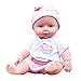 Hot Sale! Sunfei Baby Emulated Doll Soft Children Reborn Baby Doll Toys Boy Girl Birthday Christmas Gift (Pink)
