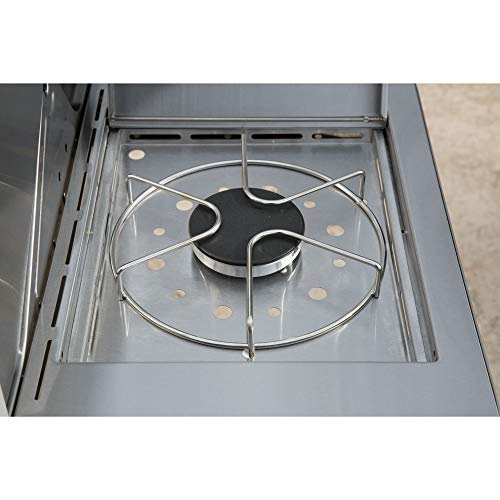 Monument Grills 17842 Stainless Steel 4 Burner Propane Gas Grill with Rotisserie