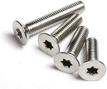 FidgetGear M2x3/4/5/6/8/10-20 mm Tornillo Torx cabeza avellanada T&TX