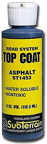 Woodland scenics ws 1453 top coat asphalt paving 4 oz.