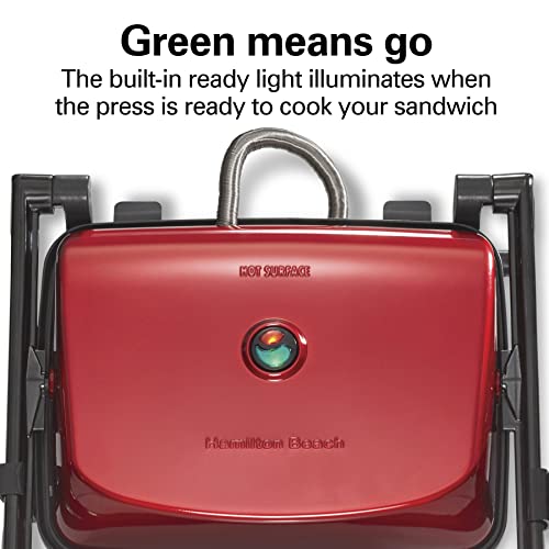 Hamilton Beach Panini Press Sandwich Maker & Electric Indoor Grill with