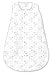SwaddleDesigns Baby Sleep Sack 12-18 months, Cotton Muslin Wearable Blanket with 2-way Zipper, Non-Weighted Sleeping Sack for Safer Sleep, Sterling Little Lamb, Large