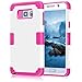 Galaxy Note 5 Case ,DDLBiz Hybrid Impact Shockproof Pattern Rubber Case Cover For Samsung Galaxy Note 5 (Samsung Galaxy Note 5, Hot Pink)