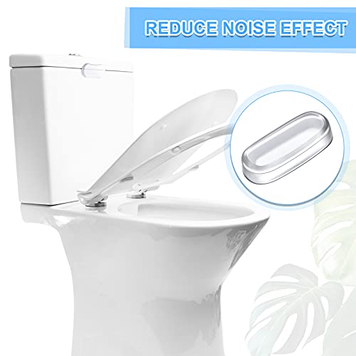 20 Pieces Toilet Seat Bidet Replacement Kit Quiet Soft, Silicone Rubber