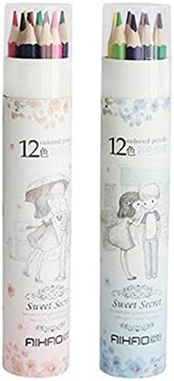 Slendima 36/24/18/12 Pcs Watercolor Drawing Colored Pencil Sets,Student School Assorted Colors for Sketch Drawing Art Class