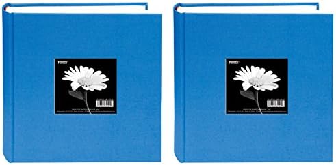 Pioneer Photo Albums DA200CBF-SKB Fabric Frame Album 4X6 2-UP 200 Photo Sky Blue (2, Sky Blue)